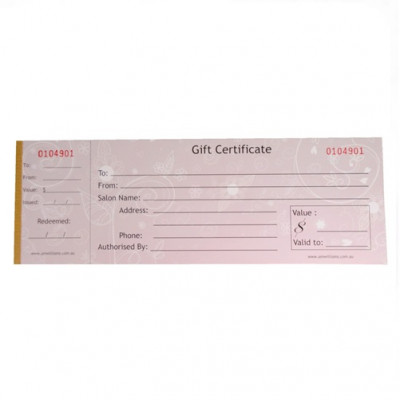 Gift Certificates - Book of 50